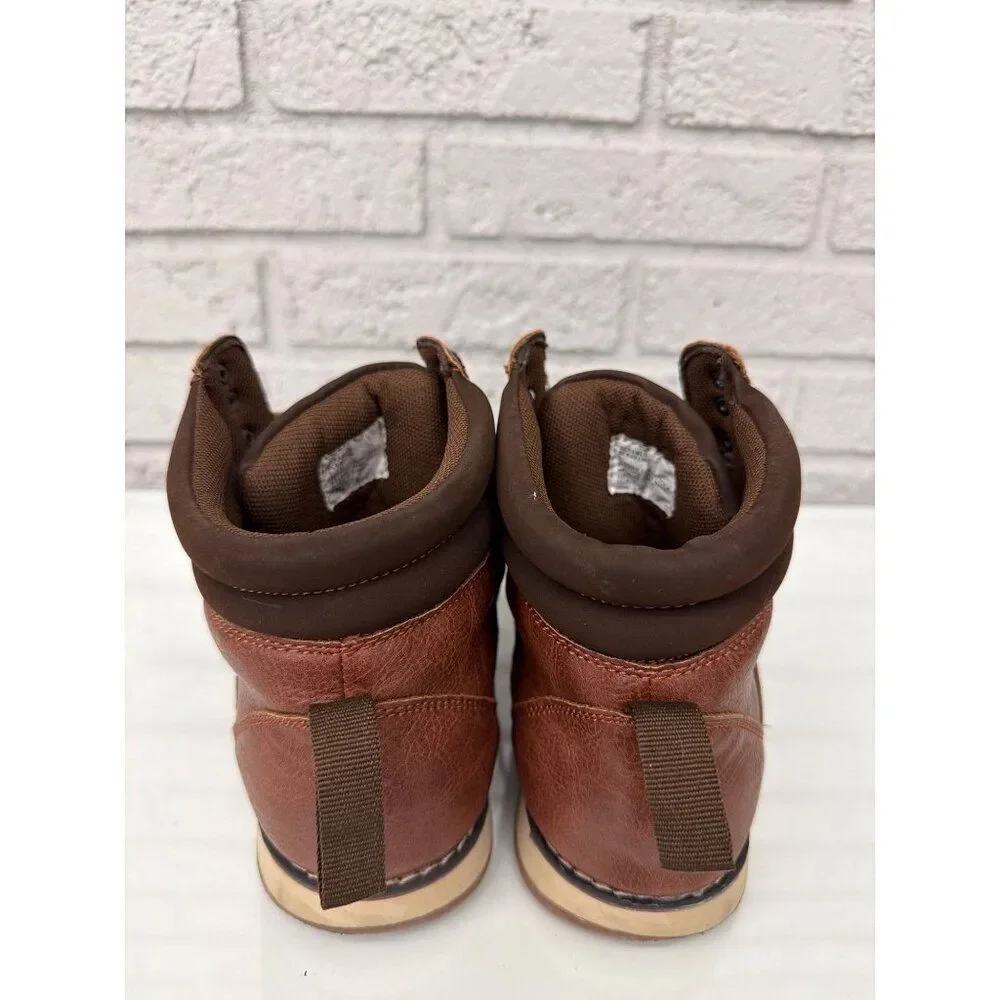 Steve Madden Bcrawler Brown Big Boys Boots Shoes Size 5